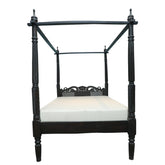 Indian Hand Carved Wooden 4 Post Bed Frame King Size 139